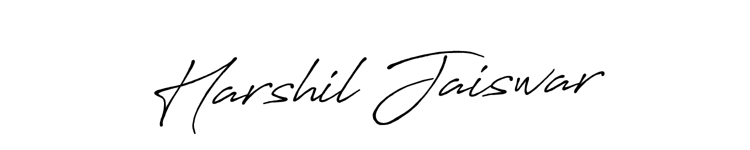 This is the best signature style for the Harshil Jaiswar name. Also you like these signature font (Antro_Vectra_Bolder). Mix name signature. Harshil Jaiswar signature style 7 images and pictures png