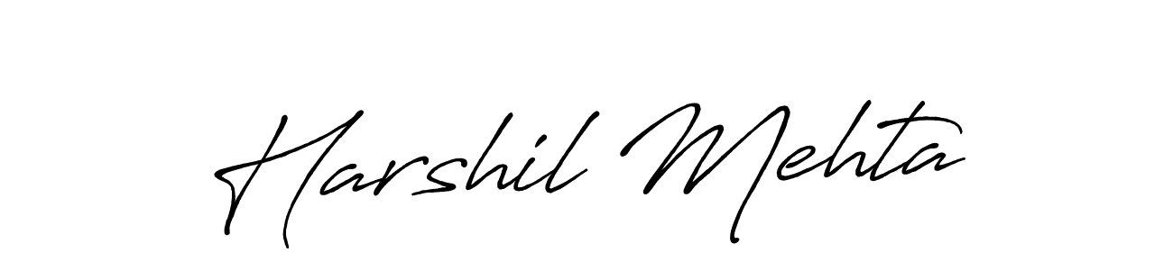 Also You can easily find your signature by using the search form. We will create Harshil Mehta name handwritten signature images for you free of cost using Antro_Vectra_Bolder sign style. Harshil Mehta signature style 7 images and pictures png