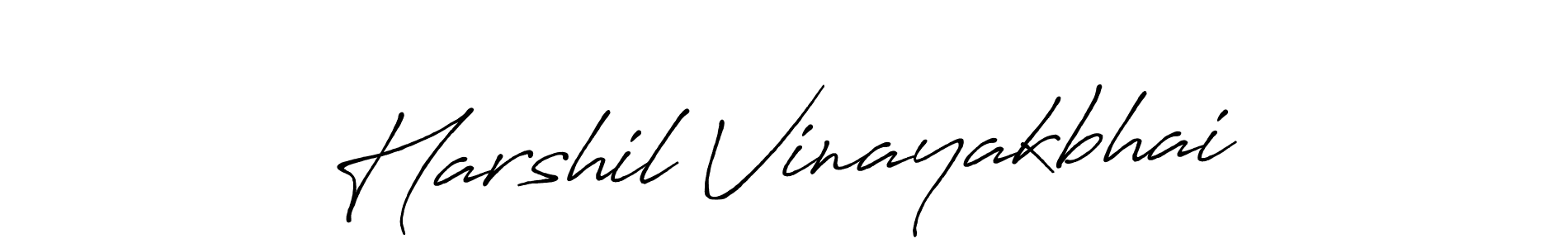 Also we have Harshil Vinayakbhai name is the best signature style. Create professional handwritten signature collection using Antro_Vectra_Bolder autograph style. Harshil Vinayakbhai signature style 7 images and pictures png