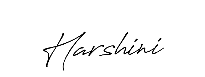 Make a beautiful signature design for name Harshini. With this signature (Antro_Vectra_Bolder) style, you can create a handwritten signature for free. Harshini signature style 7 images and pictures png