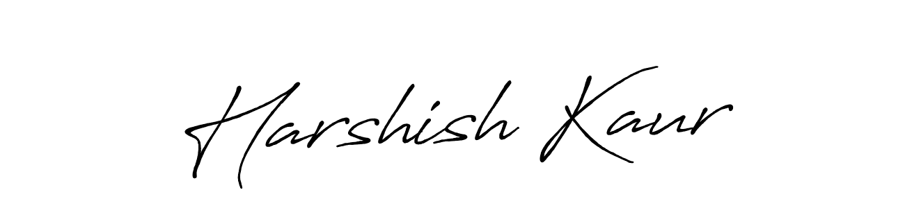 Also we have Harshish Kaur name is the best signature style. Create professional handwritten signature collection using Antro_Vectra_Bolder autograph style. Harshish Kaur signature style 7 images and pictures png