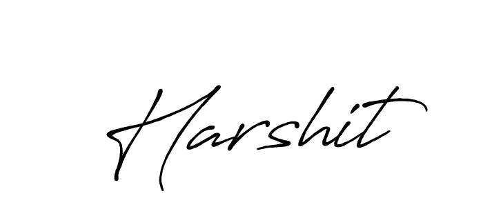 How to make Harshit name signature. Use Antro_Vectra_Bolder style for creating short signs online. This is the latest handwritten sign. Harshit signature style 7 images and pictures png