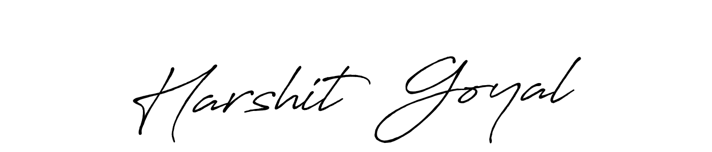 The best way (Antro_Vectra_Bolder) to make a short signature is to pick only two or three words in your name. The name Harshit  Goyal include a total of six letters. For converting this name. Harshit  Goyal signature style 7 images and pictures png