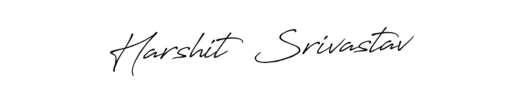 Similarly Antro_Vectra_Bolder is the best handwritten signature design. Signature creator online .You can use it as an online autograph creator for name Harshit  Srivastav. Harshit  Srivastav signature style 7 images and pictures png