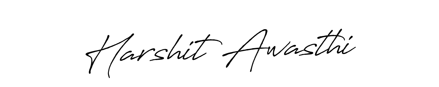 Use a signature maker to create a handwritten signature online. With this signature software, you can design (Antro_Vectra_Bolder) your own signature for name Harshit Awasthi. Harshit Awasthi signature style 7 images and pictures png