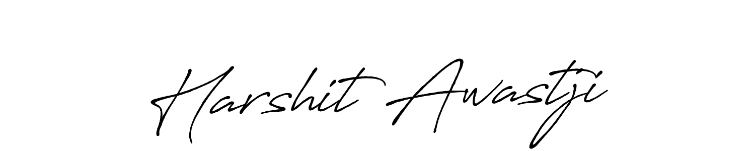 Harshit Awastji stylish signature style. Best Handwritten Sign (Antro_Vectra_Bolder) for my name. Handwritten Signature Collection Ideas for my name Harshit Awastji. Harshit Awastji signature style 7 images and pictures png