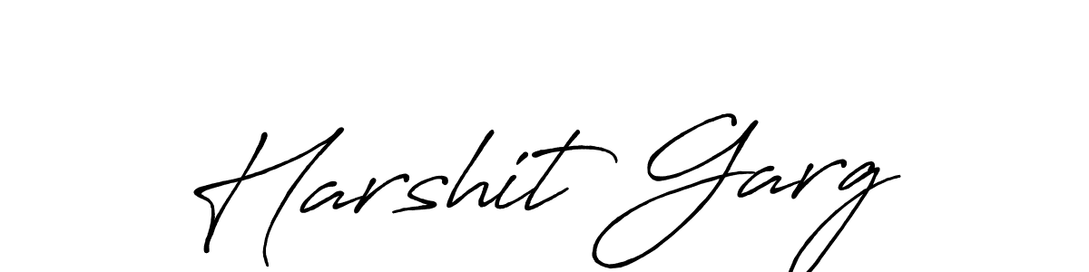 Design your own signature with our free online signature maker. With this signature software, you can create a handwritten (Antro_Vectra_Bolder) signature for name Harshit Garg. Harshit Garg signature style 7 images and pictures png