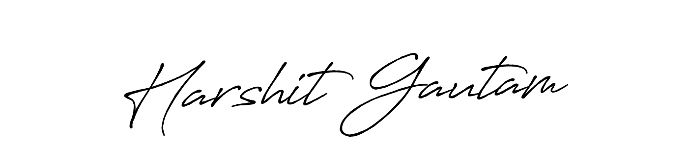 This is the best signature style for the Harshit Gautam name. Also you like these signature font (Antro_Vectra_Bolder). Mix name signature. Harshit Gautam signature style 7 images and pictures png