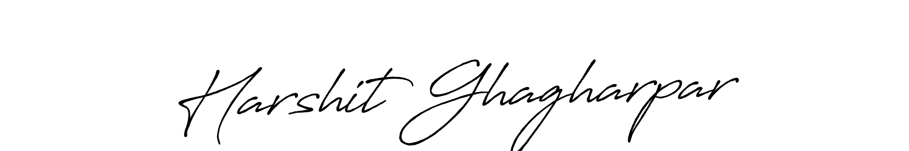 Also we have Harshit Ghagharpar name is the best signature style. Create professional handwritten signature collection using Antro_Vectra_Bolder autograph style. Harshit Ghagharpar signature style 7 images and pictures png