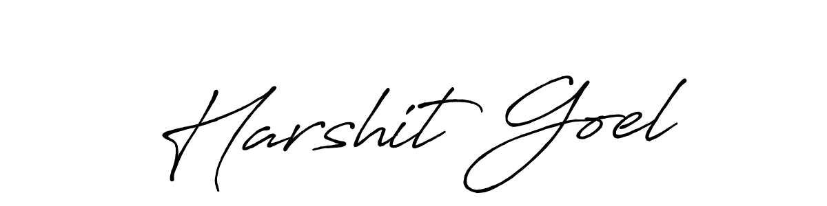 Design your own signature with our free online signature maker. With this signature software, you can create a handwritten (Antro_Vectra_Bolder) signature for name Harshit Goel. Harshit Goel signature style 7 images and pictures png