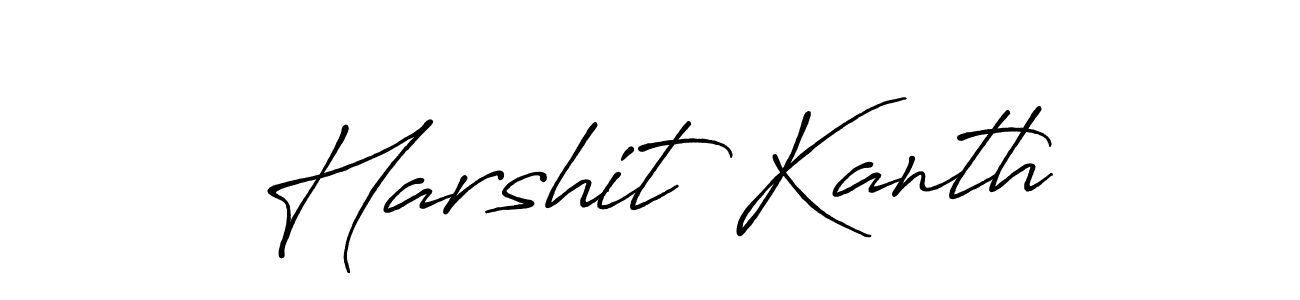 Harshit Kanth stylish signature style. Best Handwritten Sign (Antro_Vectra_Bolder) for my name. Handwritten Signature Collection Ideas for my name Harshit Kanth. Harshit Kanth signature style 7 images and pictures png