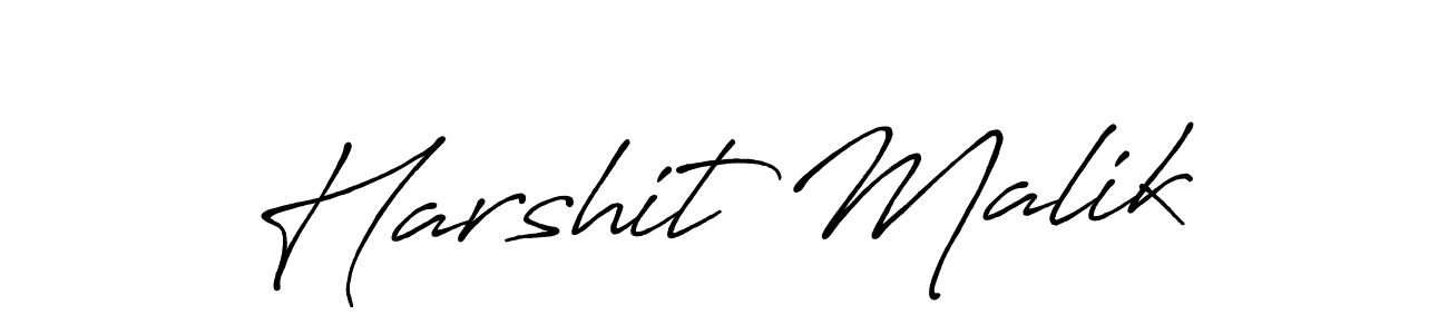 How to make Harshit Malik signature? Antro_Vectra_Bolder is a professional autograph style. Create handwritten signature for Harshit Malik name. Harshit Malik signature style 7 images and pictures png