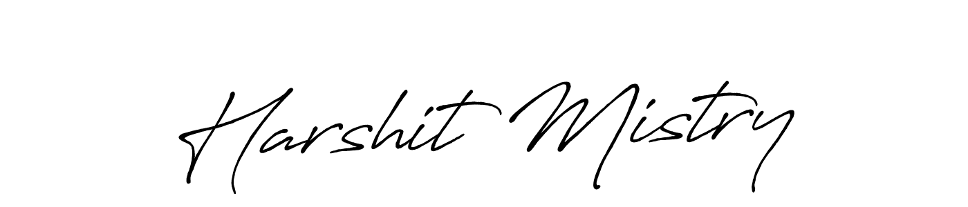 Make a beautiful signature design for name Harshit Mistry. With this signature (Antro_Vectra_Bolder) style, you can create a handwritten signature for free. Harshit Mistry signature style 7 images and pictures png
