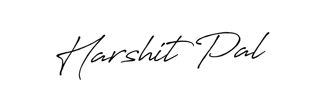 Make a beautiful signature design for name Harshit Pal. With this signature (Antro_Vectra_Bolder) style, you can create a handwritten signature for free. Harshit Pal signature style 7 images and pictures png