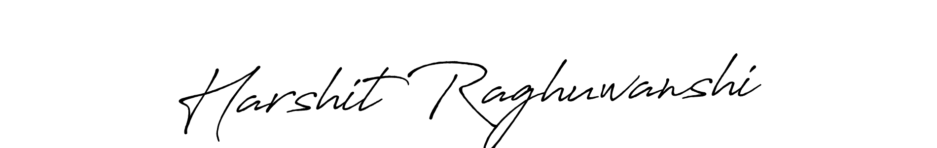 Create a beautiful signature design for name Harshit Raghuwanshi. With this signature (Antro_Vectra_Bolder) fonts, you can make a handwritten signature for free. Harshit Raghuwanshi signature style 7 images and pictures png