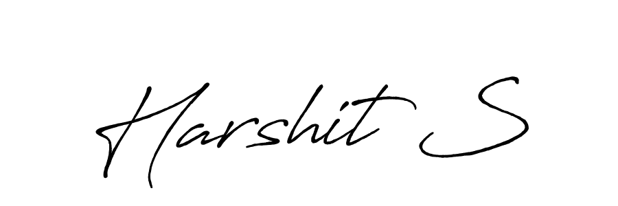 This is the best signature style for the Harshit S name. Also you like these signature font (Antro_Vectra_Bolder). Mix name signature. Harshit S signature style 7 images and pictures png