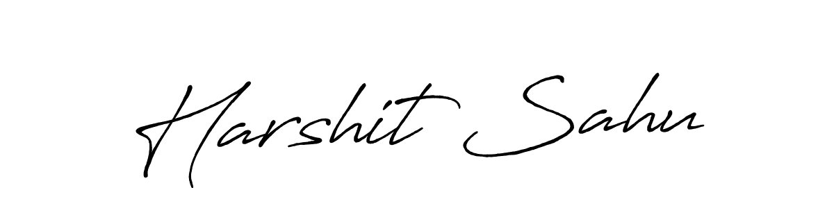 Similarly Antro_Vectra_Bolder is the best handwritten signature design. Signature creator online .You can use it as an online autograph creator for name Harshit Sahu. Harshit Sahu signature style 7 images and pictures png