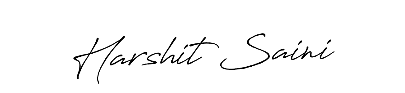 Similarly Antro_Vectra_Bolder is the best handwritten signature design. Signature creator online .You can use it as an online autograph creator for name Harshit Saini. Harshit Saini signature style 7 images and pictures png