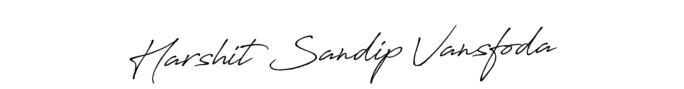 Design your own signature with our free online signature maker. With this signature software, you can create a handwritten (Antro_Vectra_Bolder) signature for name Harshit Sandip Vansfoda. Harshit Sandip Vansfoda signature style 7 images and pictures png