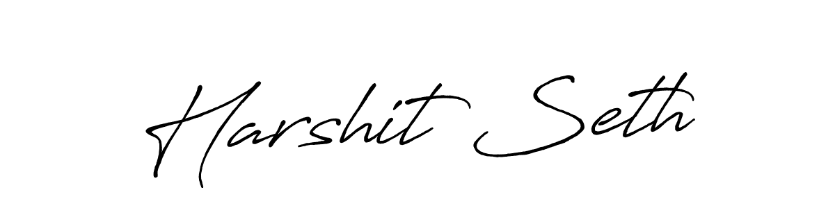 Also we have Harshit Seth name is the best signature style. Create professional handwritten signature collection using Antro_Vectra_Bolder autograph style. Harshit Seth signature style 7 images and pictures png