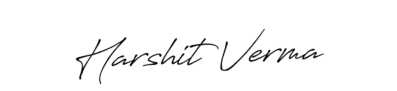 This is the best signature style for the Harshit Verma name. Also you like these signature font (Antro_Vectra_Bolder). Mix name signature. Harshit Verma signature style 7 images and pictures png