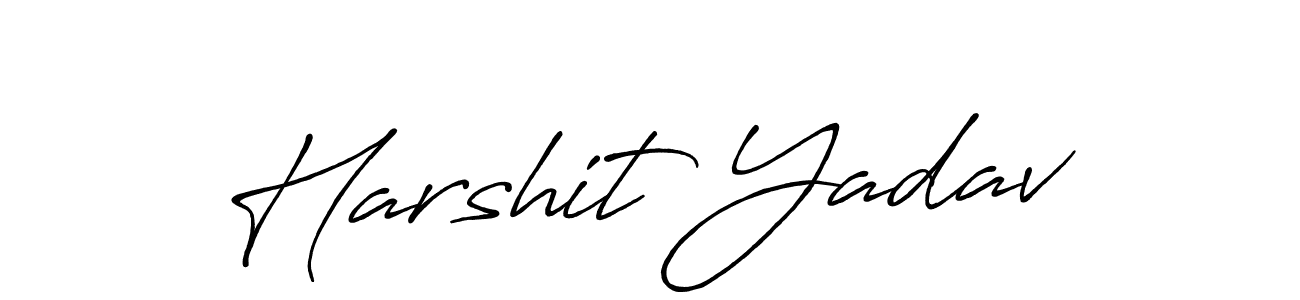 Harshit Yadav stylish signature style. Best Handwritten Sign (Antro_Vectra_Bolder) for my name. Handwritten Signature Collection Ideas for my name Harshit Yadav. Harshit Yadav signature style 7 images and pictures png