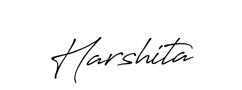 Harshita stylish signature style. Best Handwritten Sign (Antro_Vectra_Bolder) for my name. Handwritten Signature Collection Ideas for my name Harshita. Harshita signature style 7 images and pictures png