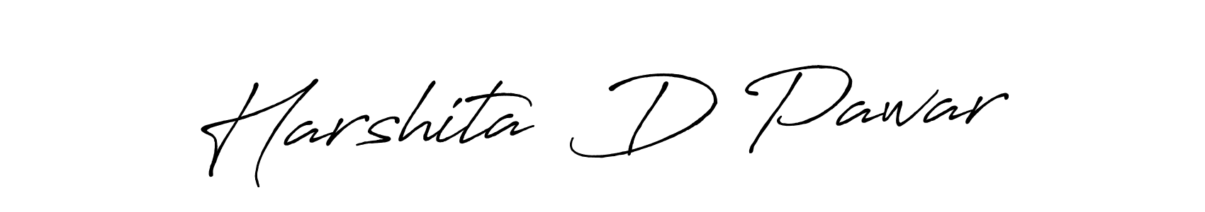 This is the best signature style for the Harshita  D Pawar name. Also you like these signature font (Antro_Vectra_Bolder). Mix name signature. Harshita  D Pawar signature style 7 images and pictures png