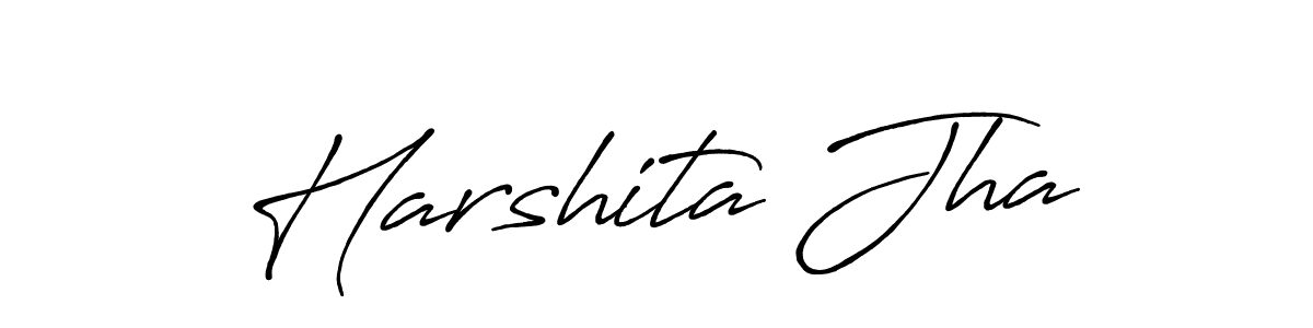 if you are searching for the best signature style for your name Harshita Jha. so please give up your signature search. here we have designed multiple signature styles  using Antro_Vectra_Bolder. Harshita Jha signature style 7 images and pictures png