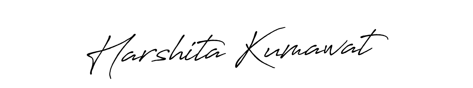 Antro_Vectra_Bolder is a professional signature style that is perfect for those who want to add a touch of class to their signature. It is also a great choice for those who want to make their signature more unique. Get Harshita Kumawat name to fancy signature for free. Harshita Kumawat signature style 7 images and pictures png