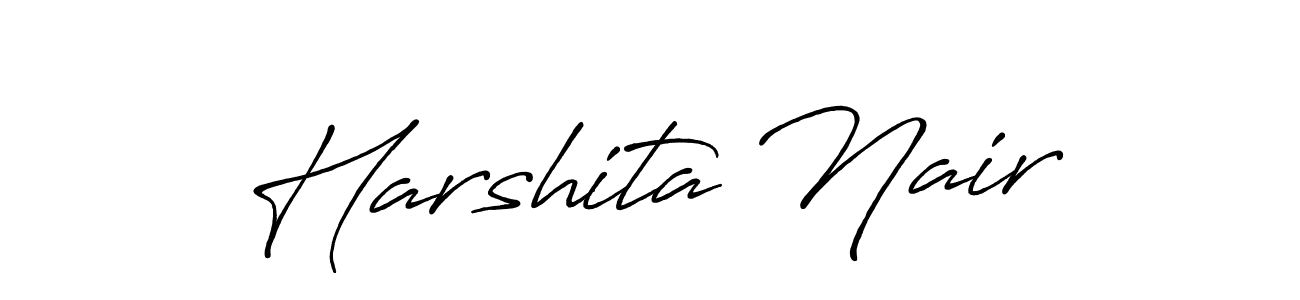Antro_Vectra_Bolder is a professional signature style that is perfect for those who want to add a touch of class to their signature. It is also a great choice for those who want to make their signature more unique. Get Harshita Nair name to fancy signature for free. Harshita Nair signature style 7 images and pictures png