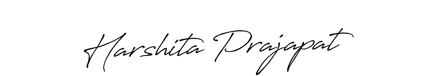 Also we have Harshita Prajapat name is the best signature style. Create professional handwritten signature collection using Antro_Vectra_Bolder autograph style. Harshita Prajapat signature style 7 images and pictures png