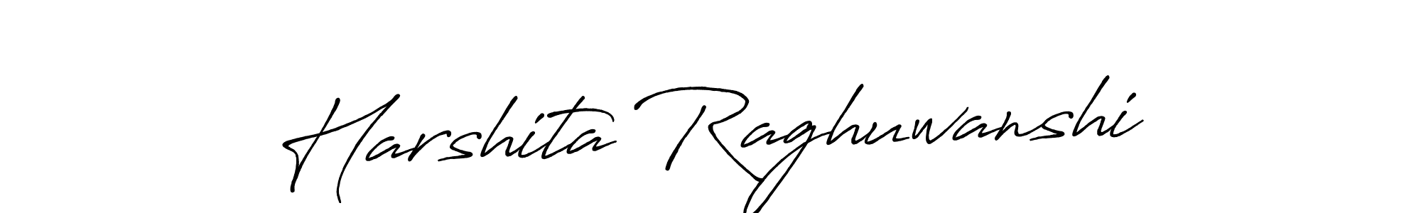 How to make Harshita Raghuwanshi signature? Antro_Vectra_Bolder is a professional autograph style. Create handwritten signature for Harshita Raghuwanshi name. Harshita Raghuwanshi signature style 7 images and pictures png