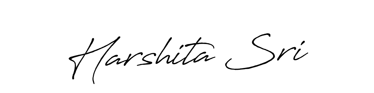 Use a signature maker to create a handwritten signature online. With this signature software, you can design (Antro_Vectra_Bolder) your own signature for name Harshita Sri. Harshita Sri signature style 7 images and pictures png