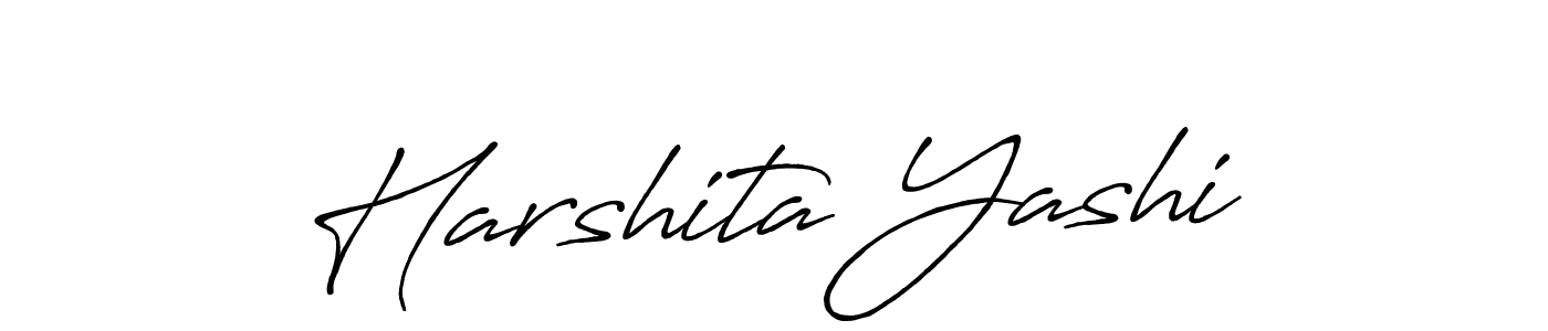 It looks lik you need a new signature style for name Harshita Yashi. Design unique handwritten (Antro_Vectra_Bolder) signature with our free signature maker in just a few clicks. Harshita Yashi signature style 7 images and pictures png