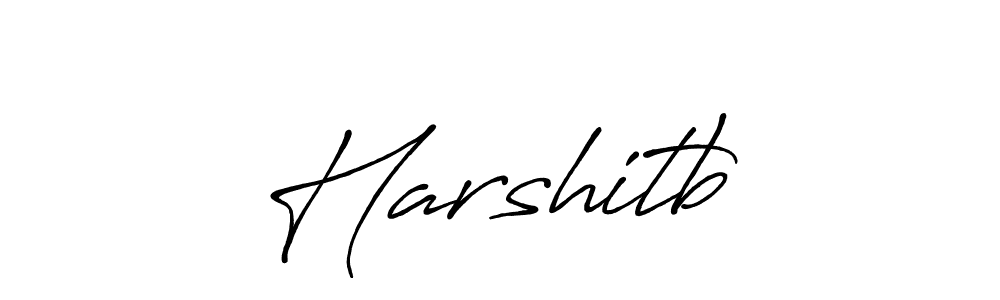 Make a beautiful signature design for name Harshitb¤. With this signature (Antro_Vectra_Bolder) style, you can create a handwritten signature for free. Harshitb¤ signature style 7 images and pictures png