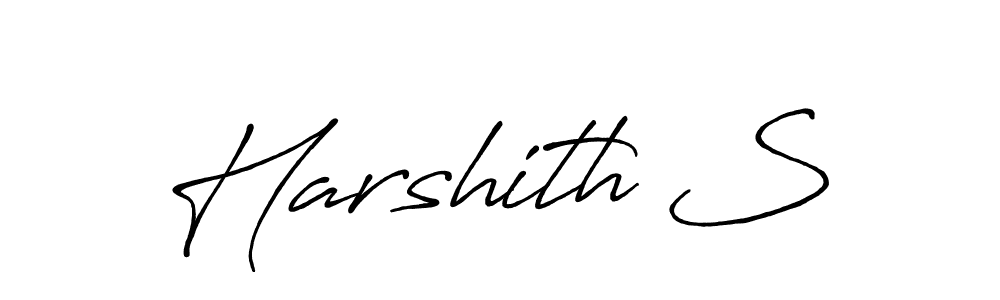 You should practise on your own different ways (Antro_Vectra_Bolder) to write your name (Harshith S) in signature. don't let someone else do it for you. Harshith S signature style 7 images and pictures png