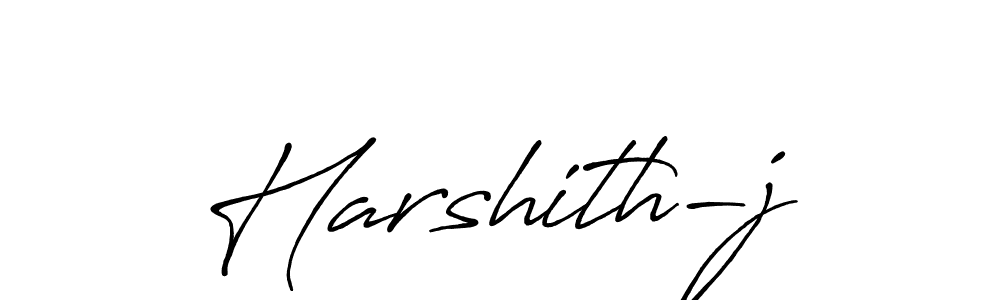 Use a signature maker to create a handwritten signature online. With this signature software, you can design (Antro_Vectra_Bolder) your own signature for name Harshith-j. Harshith-j signature style 7 images and pictures png