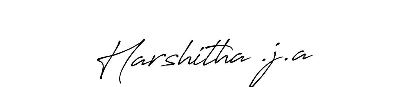 Design your own signature with our free online signature maker. With this signature software, you can create a handwritten (Antro_Vectra_Bolder) signature for name Harshitha .j.a. Harshitha .j.a signature style 7 images and pictures png