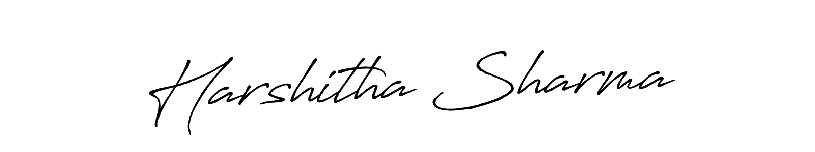 Once you've used our free online signature maker to create your best signature Antro_Vectra_Bolder style, it's time to enjoy all of the benefits that Harshitha Sharma name signing documents. Harshitha Sharma signature style 7 images and pictures png