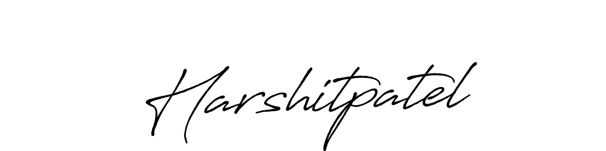Design your own signature with our free online signature maker. With this signature software, you can create a handwritten (Antro_Vectra_Bolder) signature for name Harshitpatel. Harshitpatel signature style 7 images and pictures png