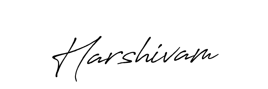 Create a beautiful signature design for name Harshivam. With this signature (Antro_Vectra_Bolder) fonts, you can make a handwritten signature for free. Harshivam signature style 7 images and pictures png