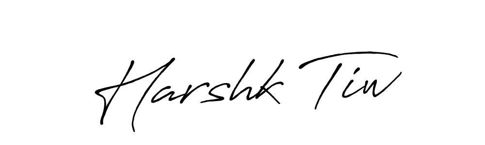 Create a beautiful signature design for name Harshk Tiw. With this signature (Antro_Vectra_Bolder) fonts, you can make a handwritten signature for free. Harshk Tiw signature style 7 images and pictures png