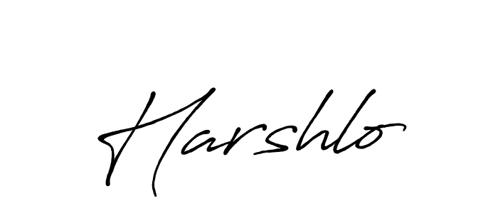 Harshlo stylish signature style. Best Handwritten Sign (Antro_Vectra_Bolder) for my name. Handwritten Signature Collection Ideas for my name Harshlo. Harshlo signature style 7 images and pictures png