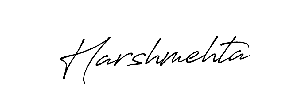 Design your own signature with our free online signature maker. With this signature software, you can create a handwritten (Antro_Vectra_Bolder) signature for name Harshmehta. Harshmehta signature style 7 images and pictures png