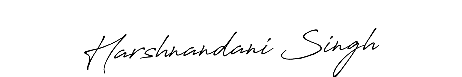 Also we have Harshnandani Singh name is the best signature style. Create professional handwritten signature collection using Antro_Vectra_Bolder autograph style. Harshnandani Singh signature style 7 images and pictures png