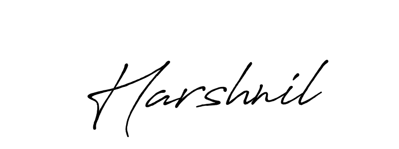 Create a beautiful signature design for name Harshnil. With this signature (Antro_Vectra_Bolder) fonts, you can make a handwritten signature for free. Harshnil signature style 7 images and pictures png
