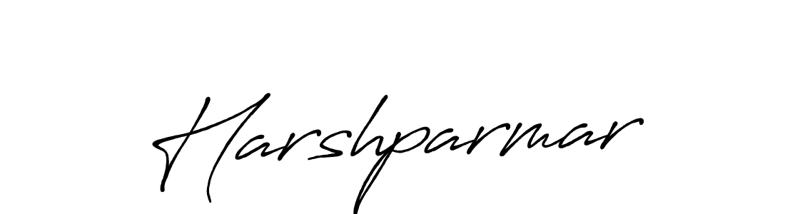 Create a beautiful signature design for name Harshparmar. With this signature (Antro_Vectra_Bolder) fonts, you can make a handwritten signature for free. Harshparmar signature style 7 images and pictures png