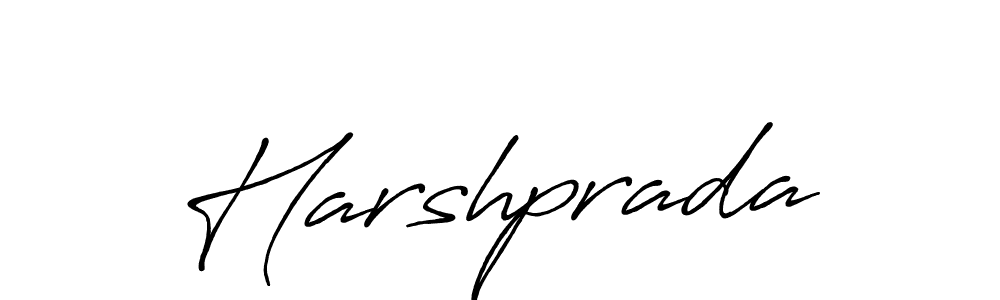 Also we have Harshprada name is the best signature style. Create professional handwritten signature collection using Antro_Vectra_Bolder autograph style. Harshprada signature style 7 images and pictures png