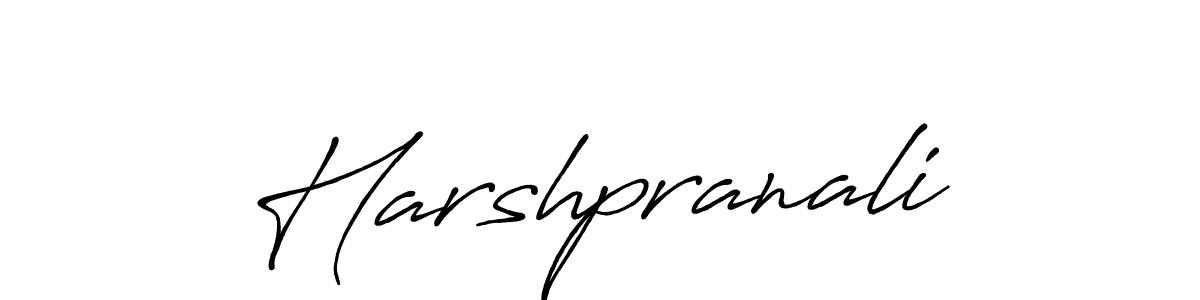 Also we have Harshpranali name is the best signature style. Create professional handwritten signature collection using Antro_Vectra_Bolder autograph style. Harshpranali signature style 7 images and pictures png